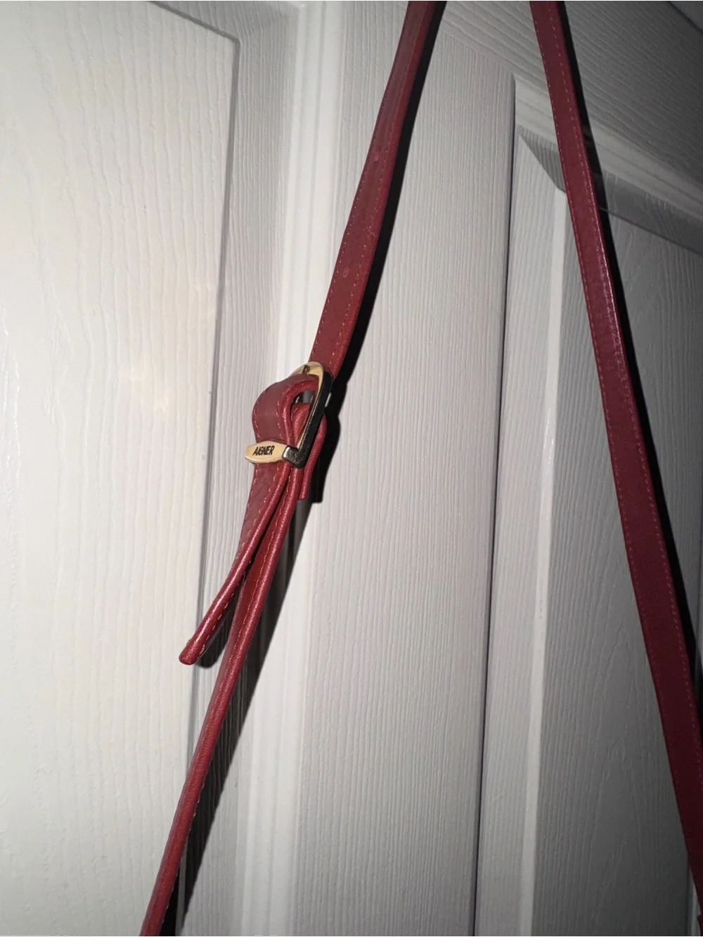 Vintage Etienne Aigner Brown Leather Crossbody Bag made in Korea